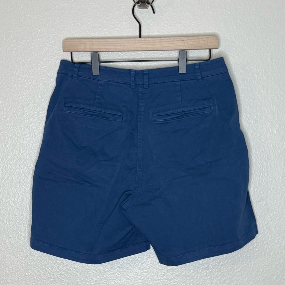 J. Crew Classic 7” Women's Cotton Blend Chinos Shorts NWT 4 Blue - Picture 3 of 9